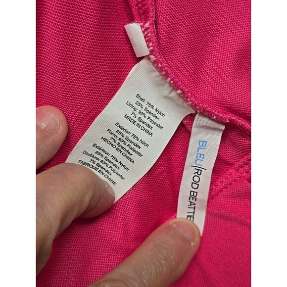 Rod Beattie Bleu Swimwear for Women Size 10 Pink With Beaded Accents Adjustable - Picture 10 of 11